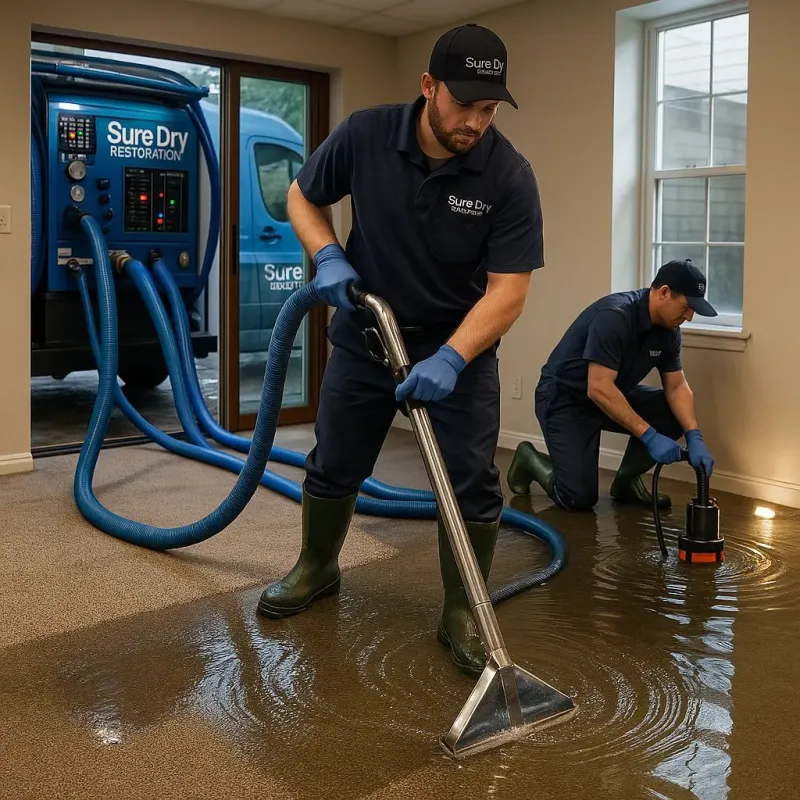 Water Extraction and Removal process in Ridgetop, TN